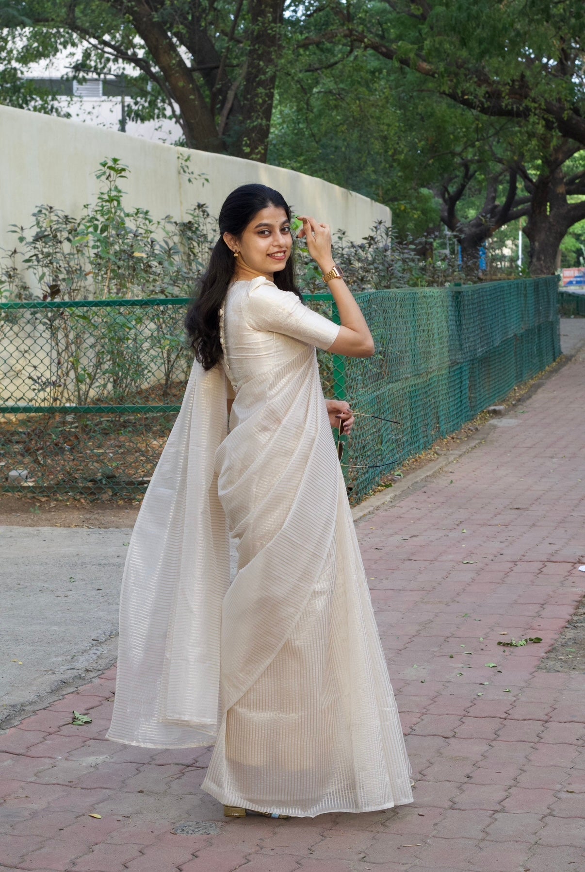 KANMANI 1.0 - Tissue Zari Stripe