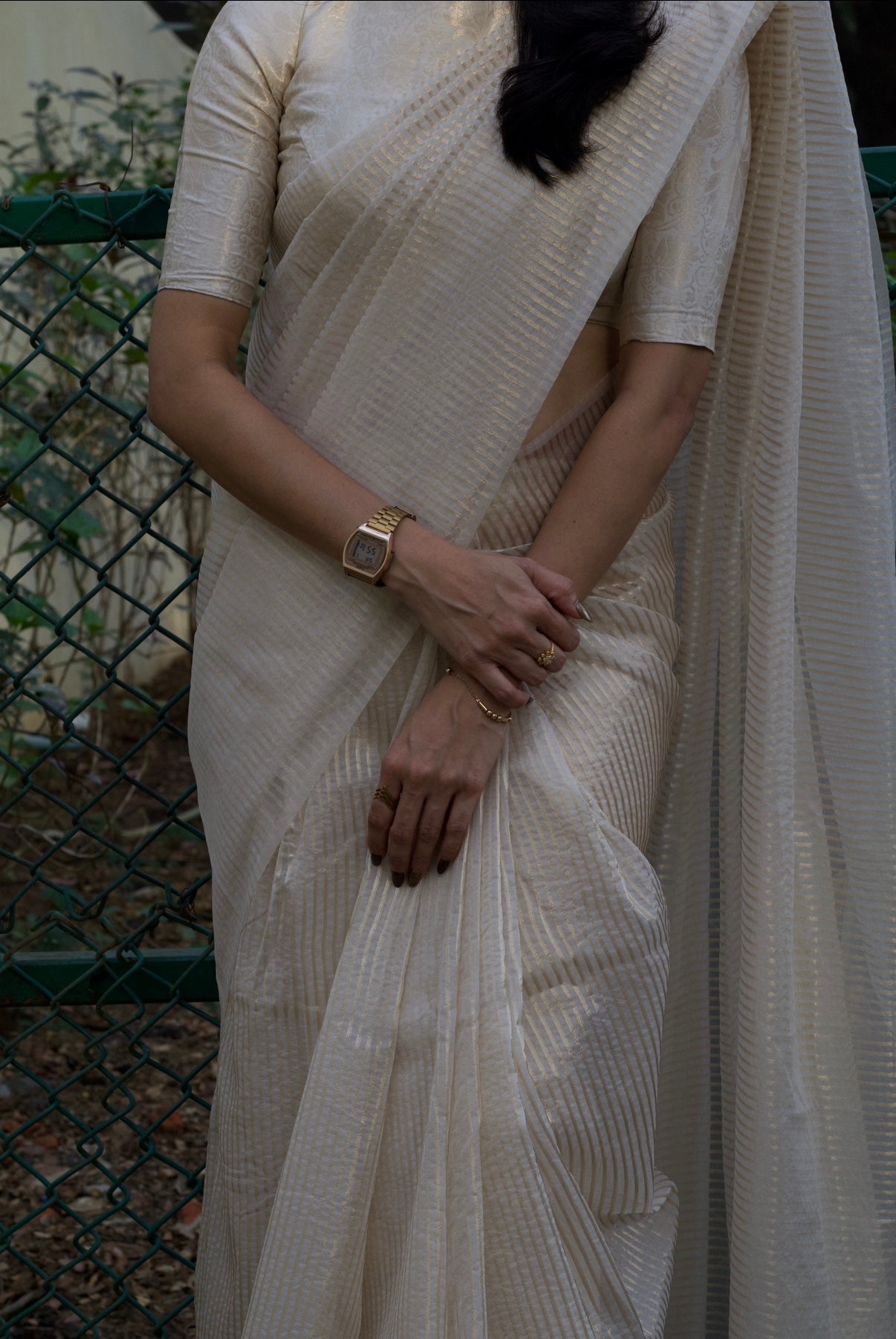 KANMANI 1.0 - Tissue Zari Stripe