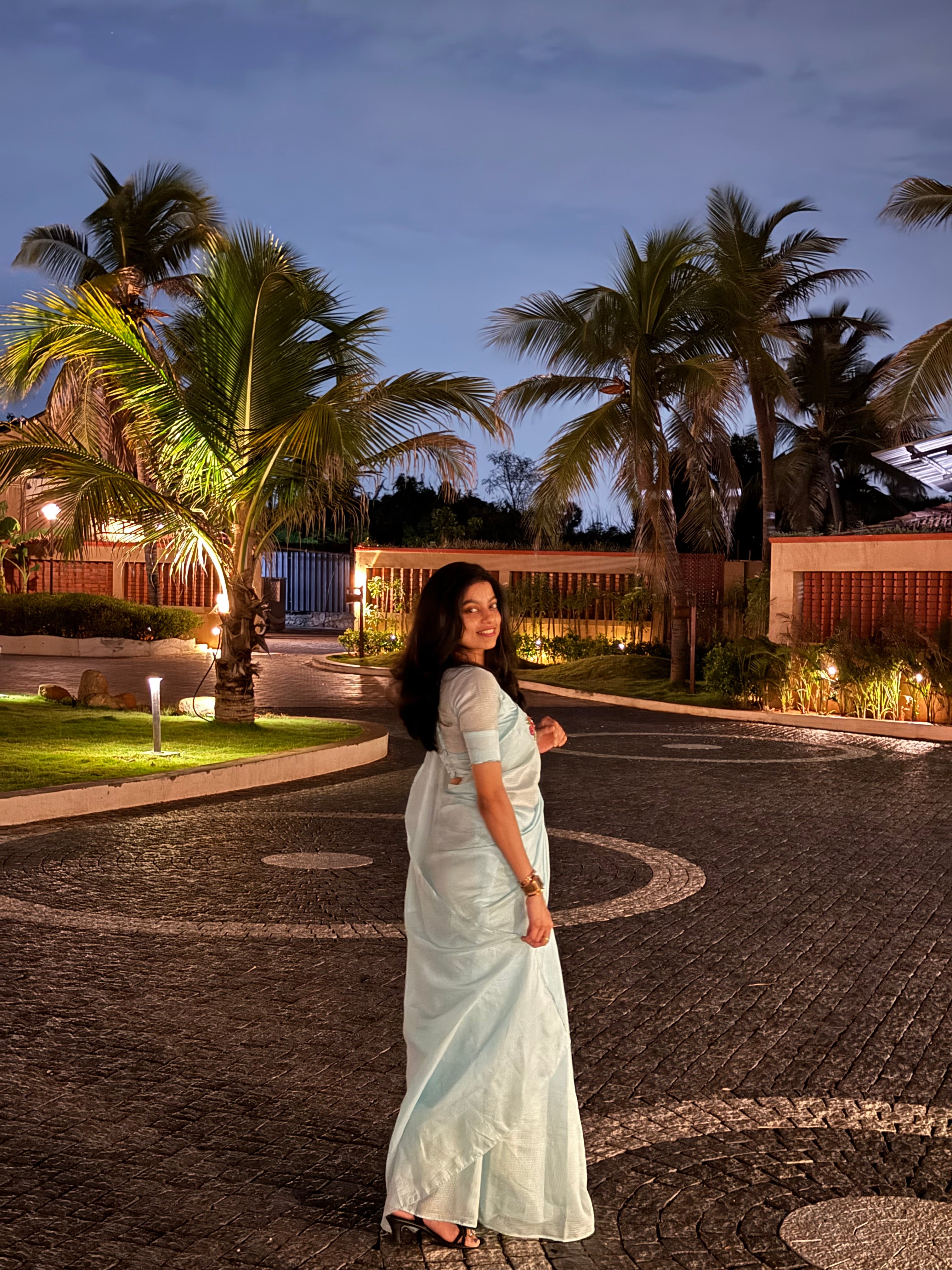 Elora - Blue - Kota silk