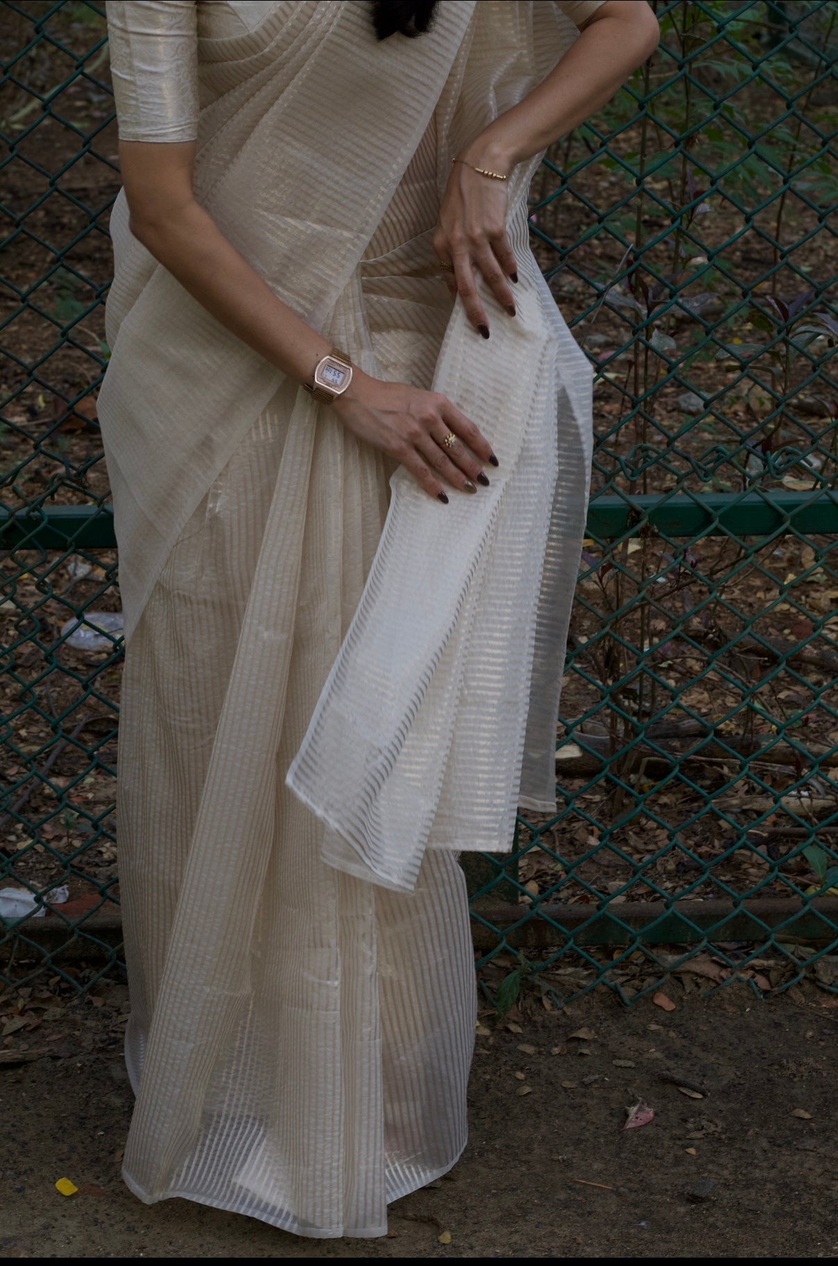 KANMANI 1.0 - Tissue Zari Stripe