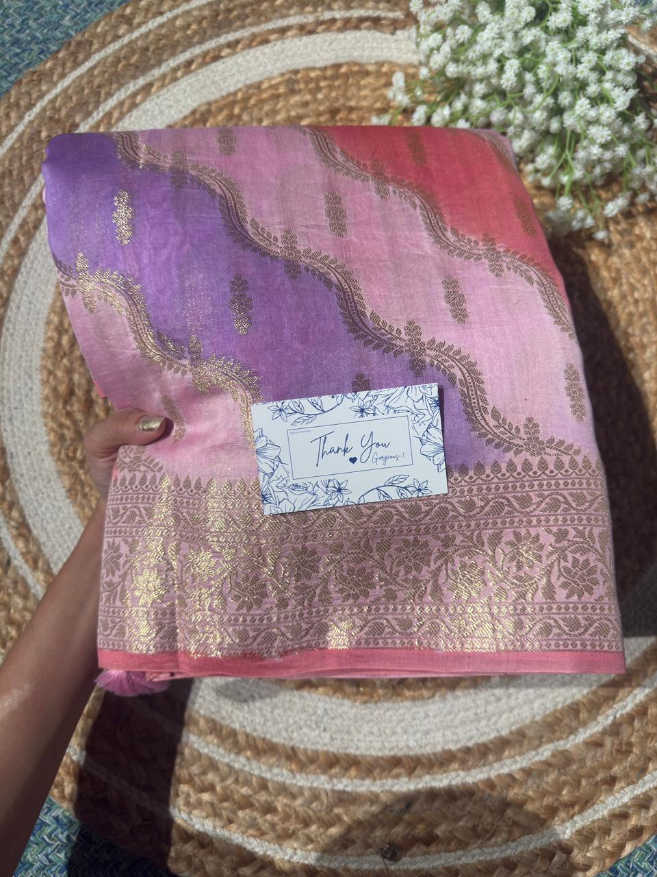 Aarvika - Pure Chanderi silk saree