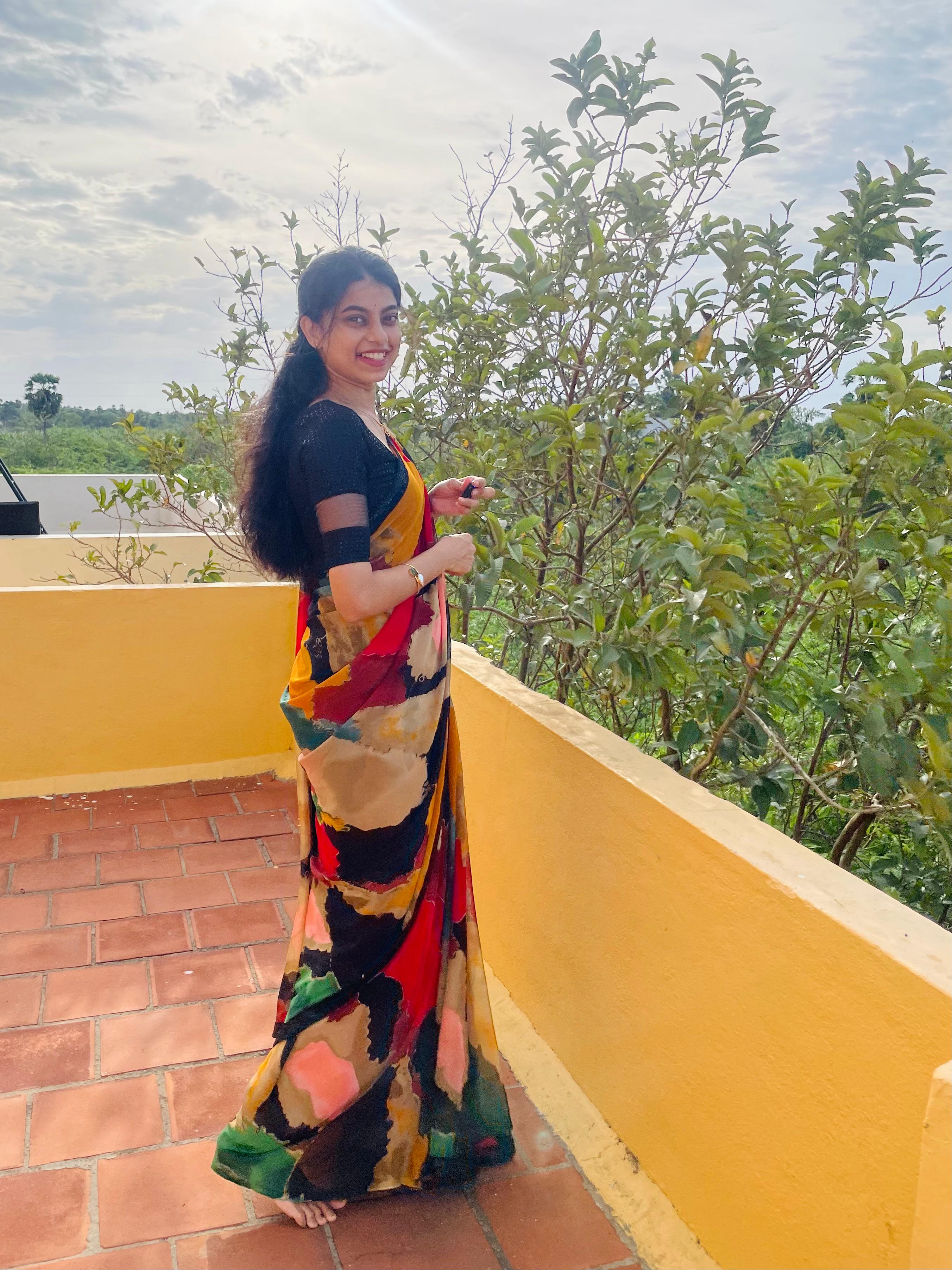 Ravya - Premium Georgette saree