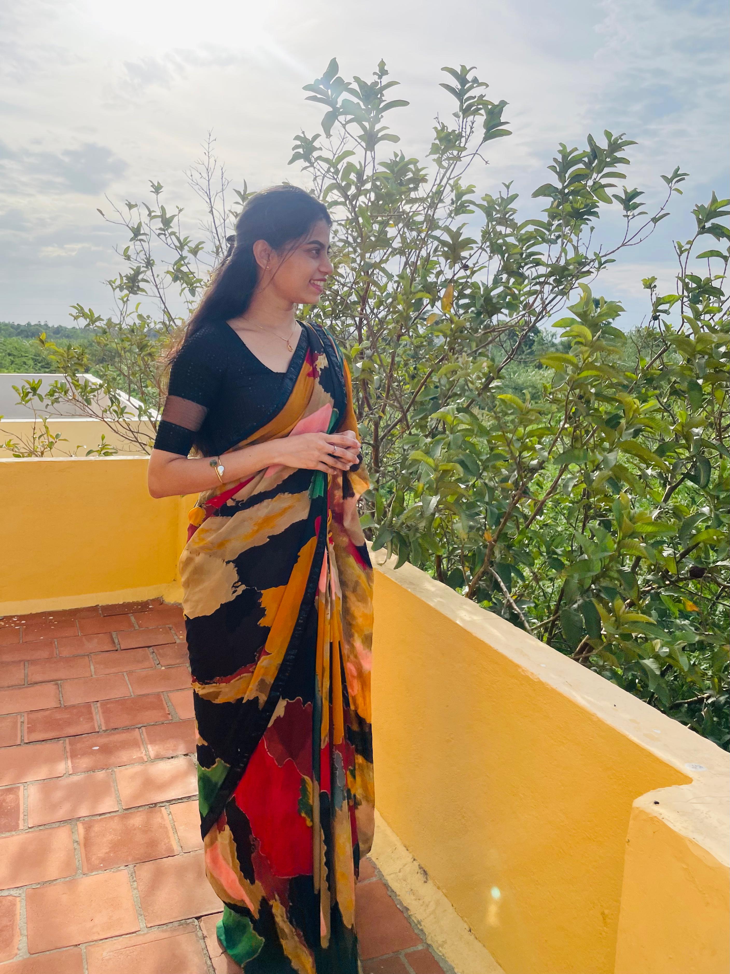 Ravya - Premium Georgette saree