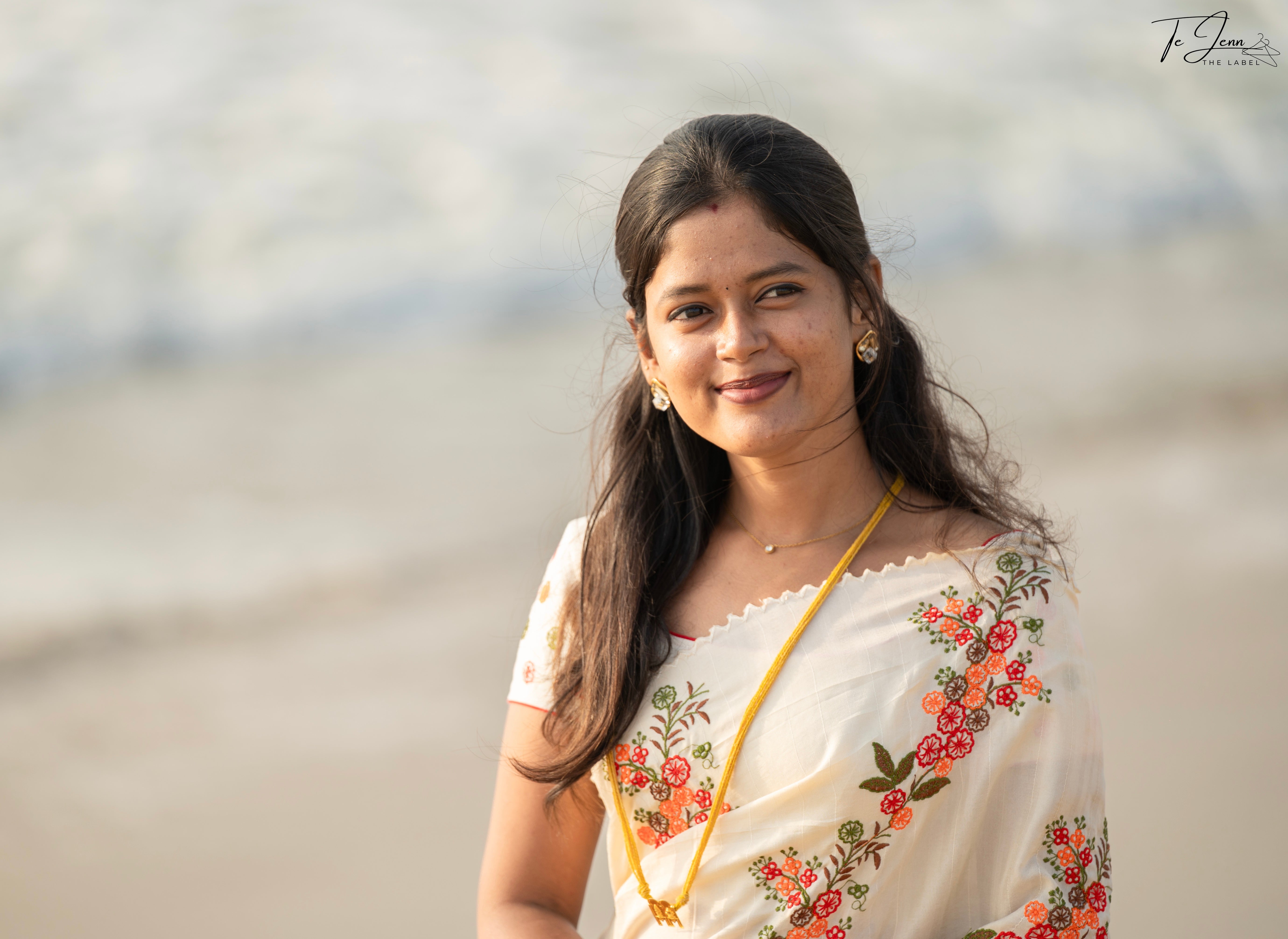 Tanika - Orange Tussar silk