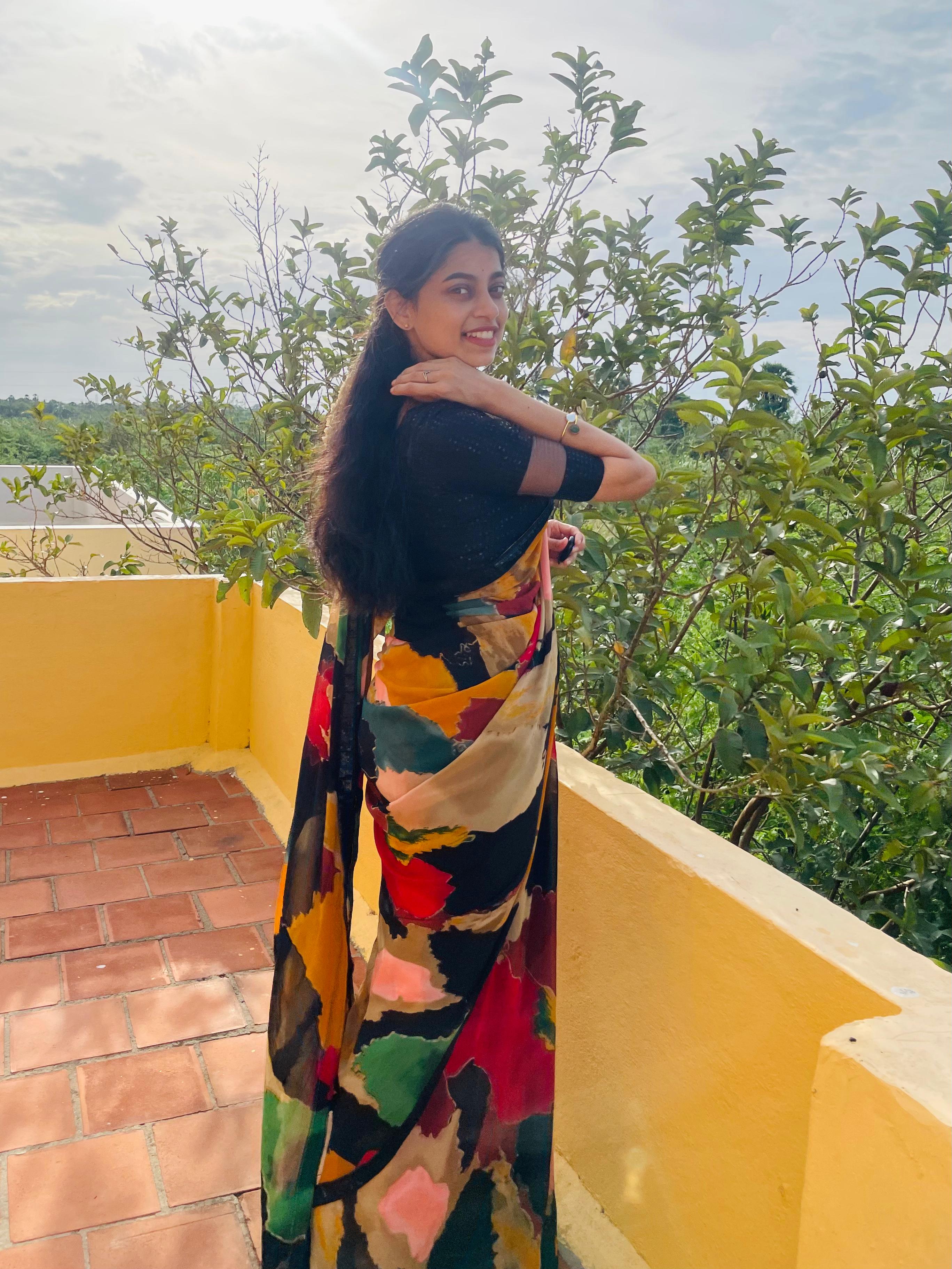 Ravya - Premium Georgette saree