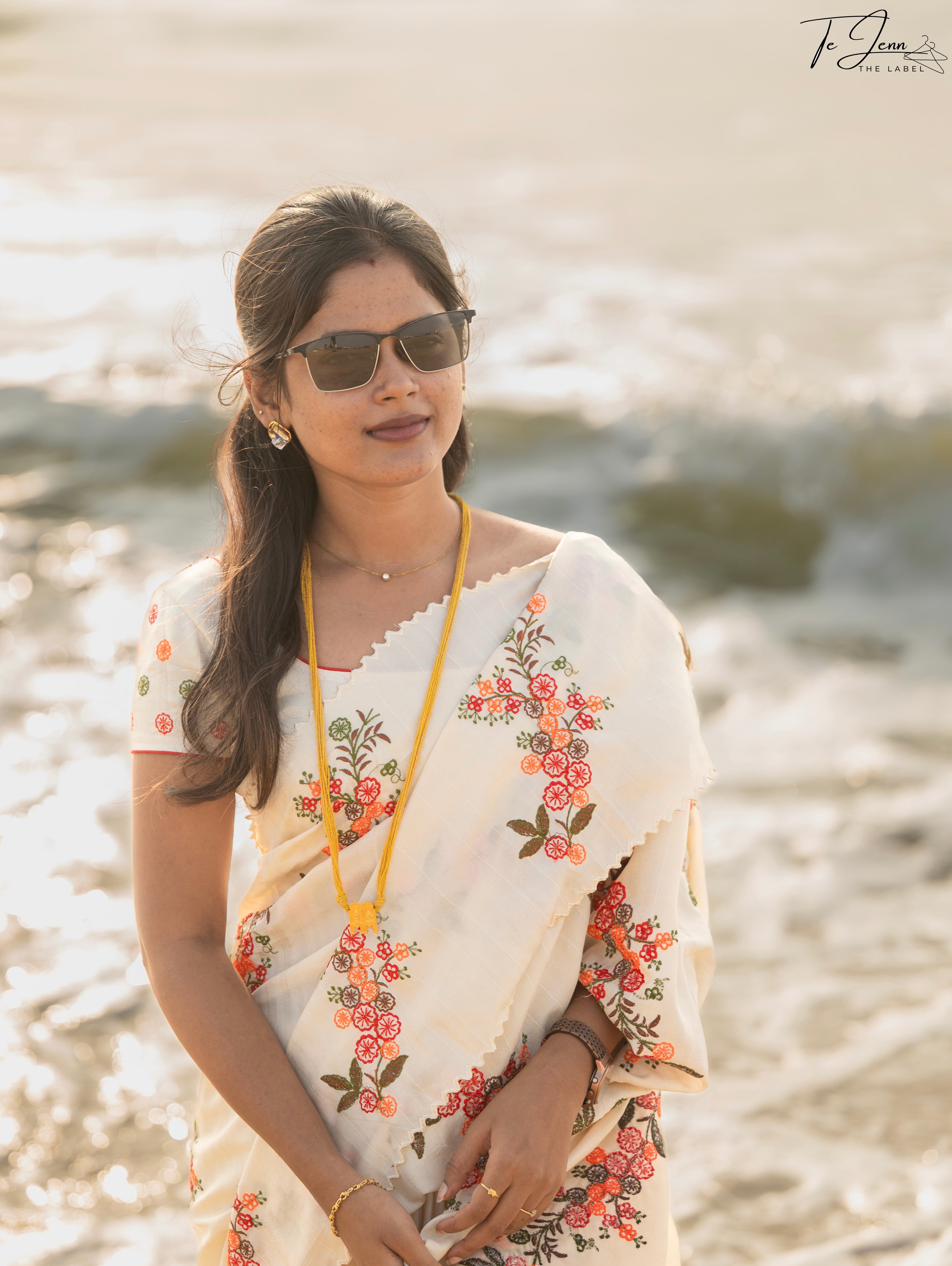 Tanika - Orange Tussar silk