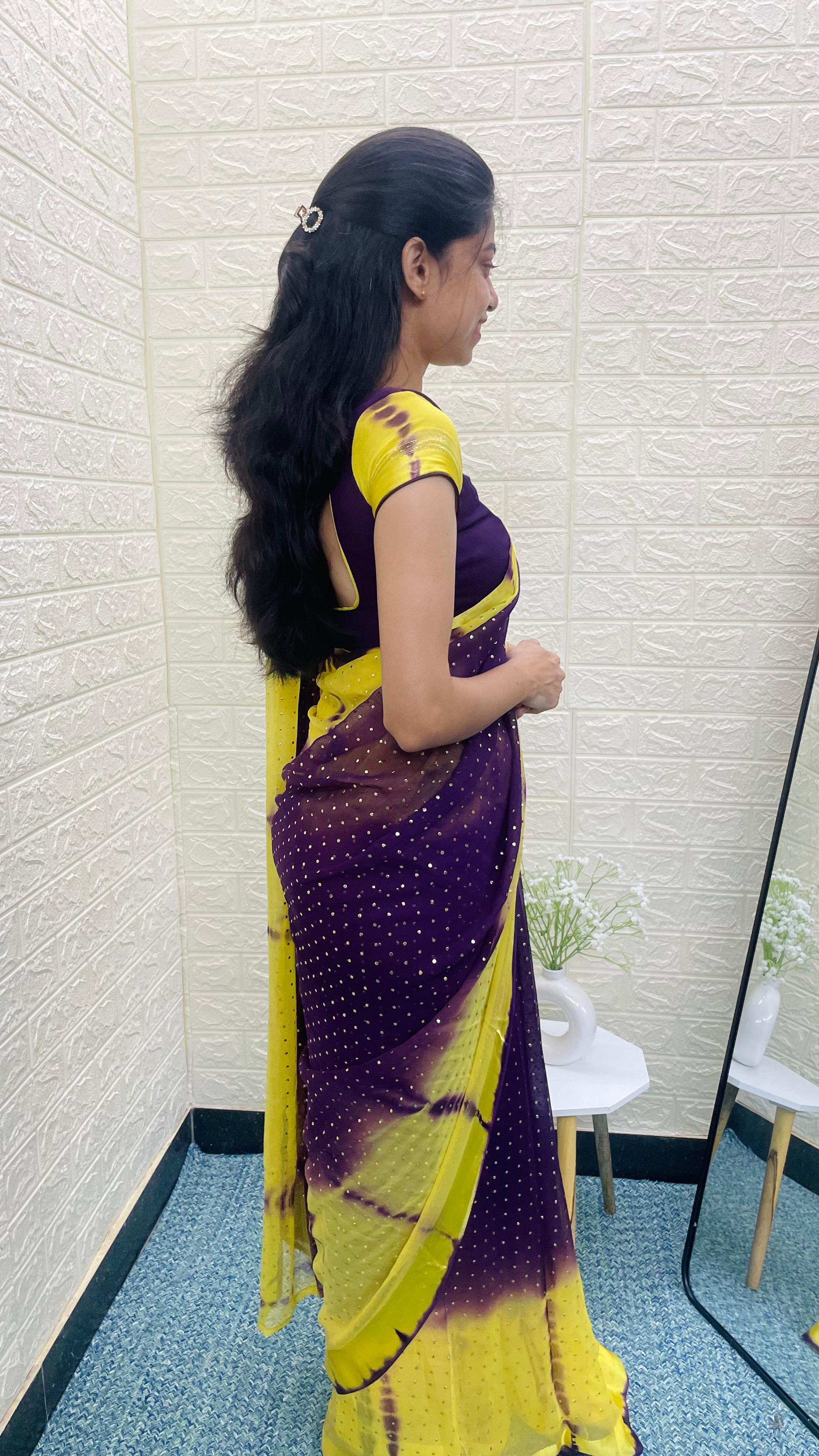 Ziya - Georgette tie-dye