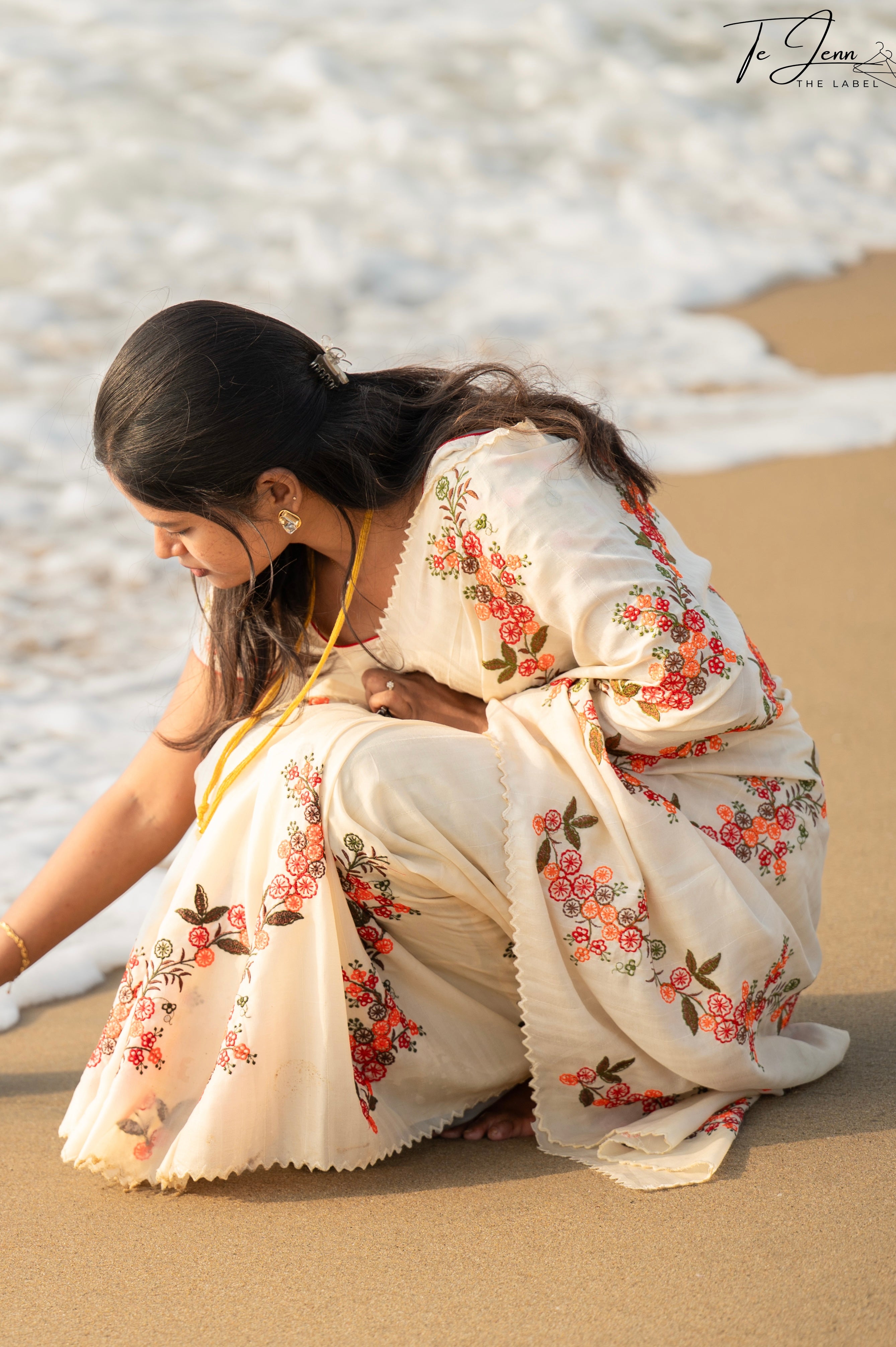 Tanika - Orange Tussar silk
