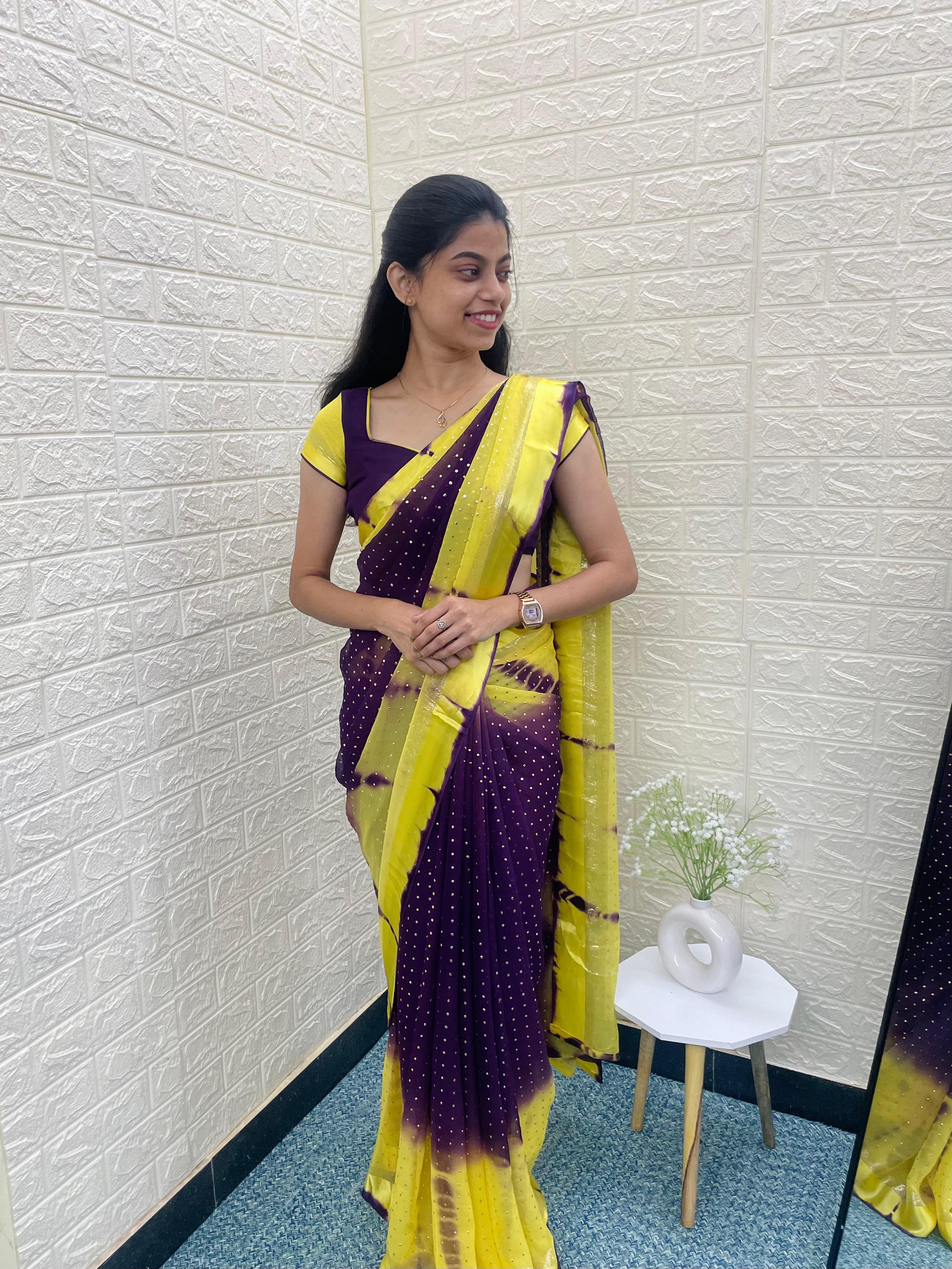 Ziya - Georgette tie-dye