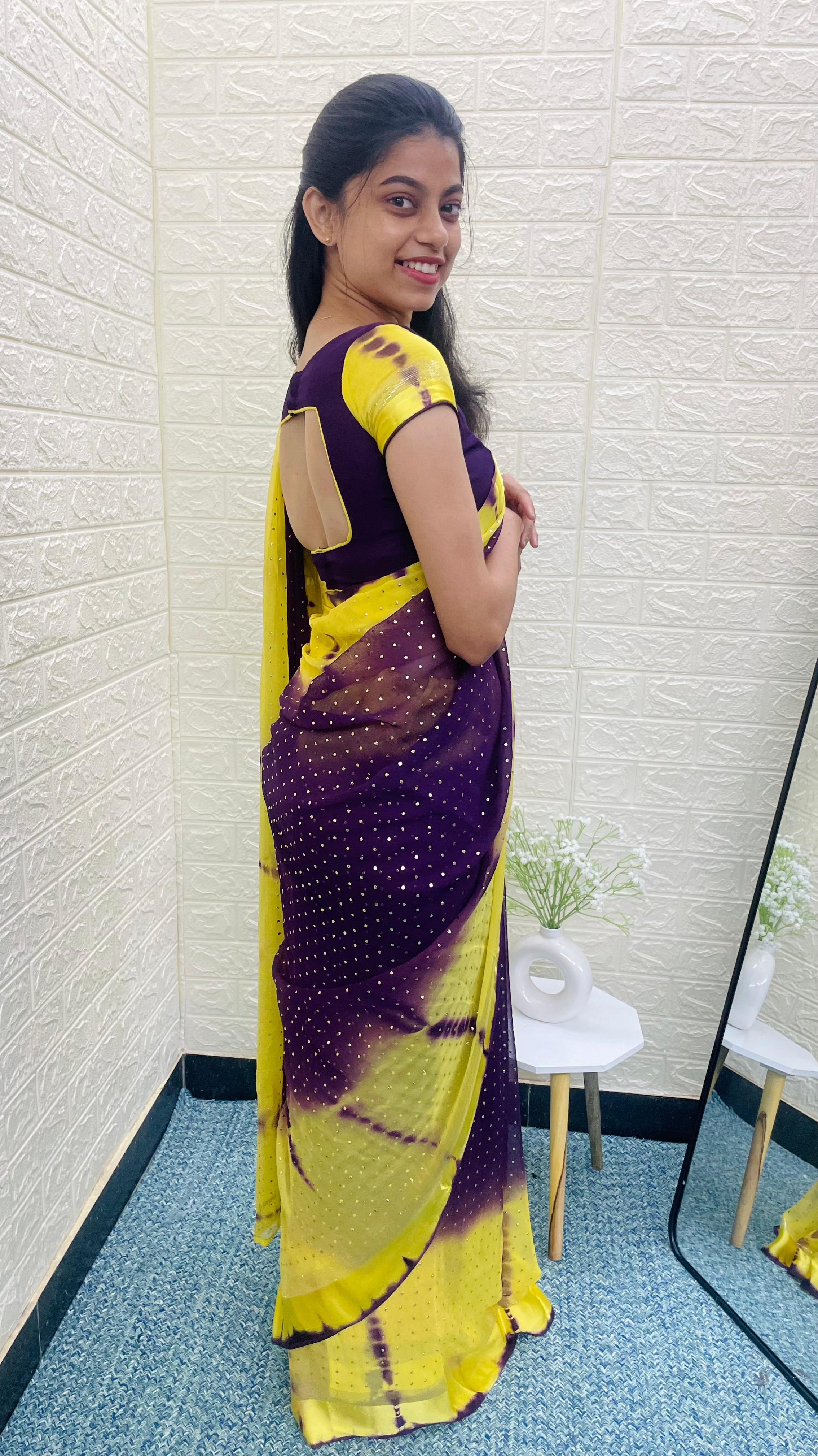 Ziya - Georgette tie-dye