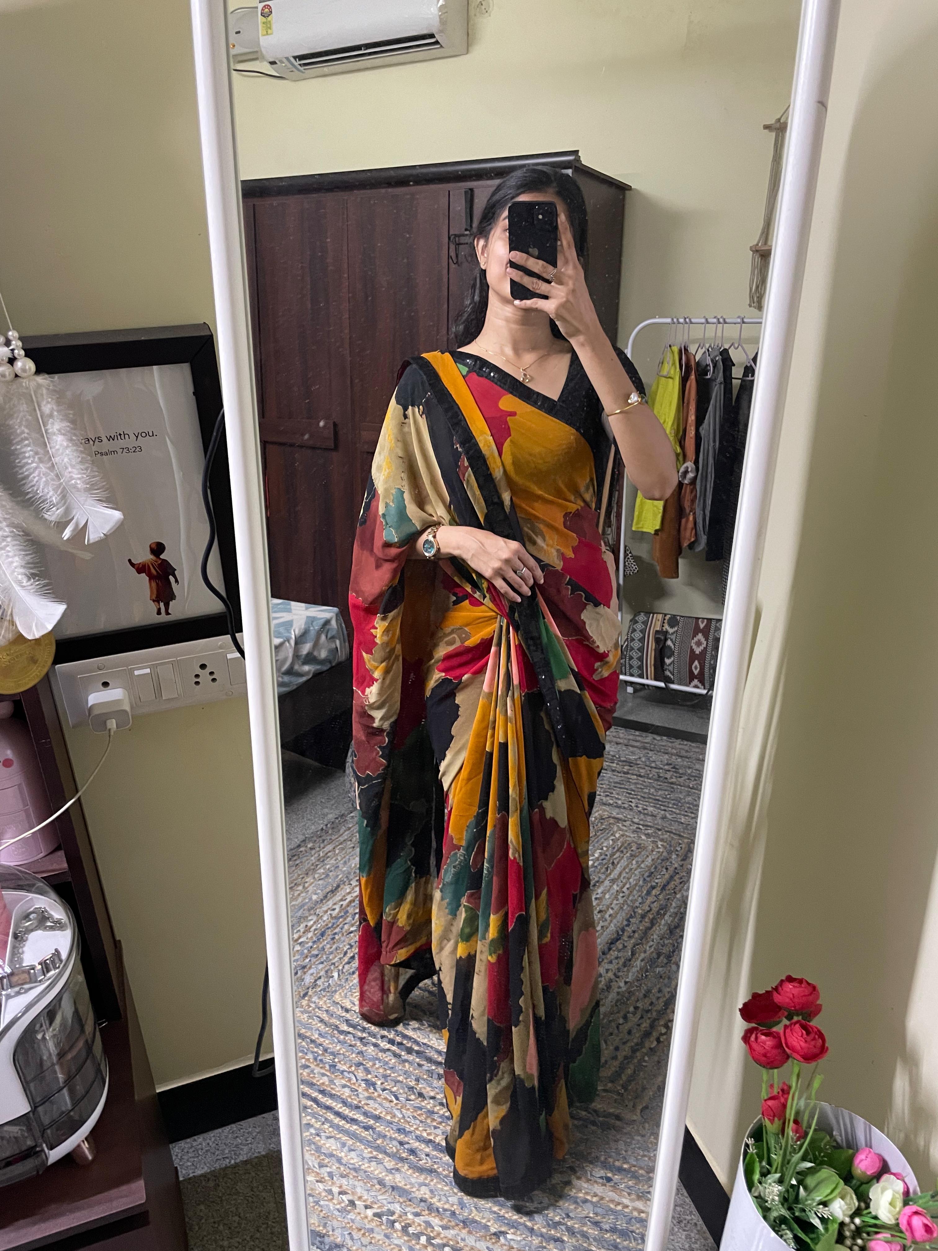 Ravya - Premium Georgette saree