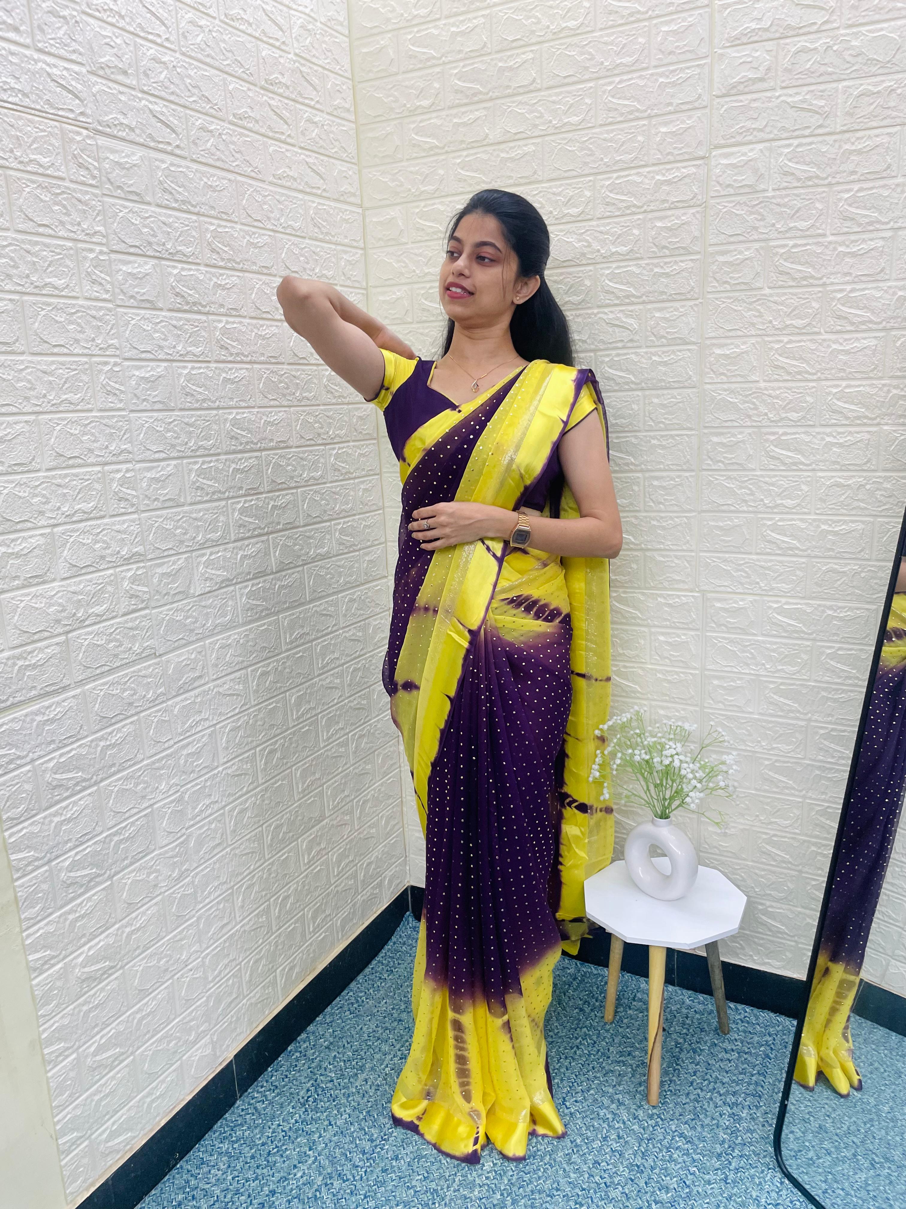 Ziya - Georgette tie-dye